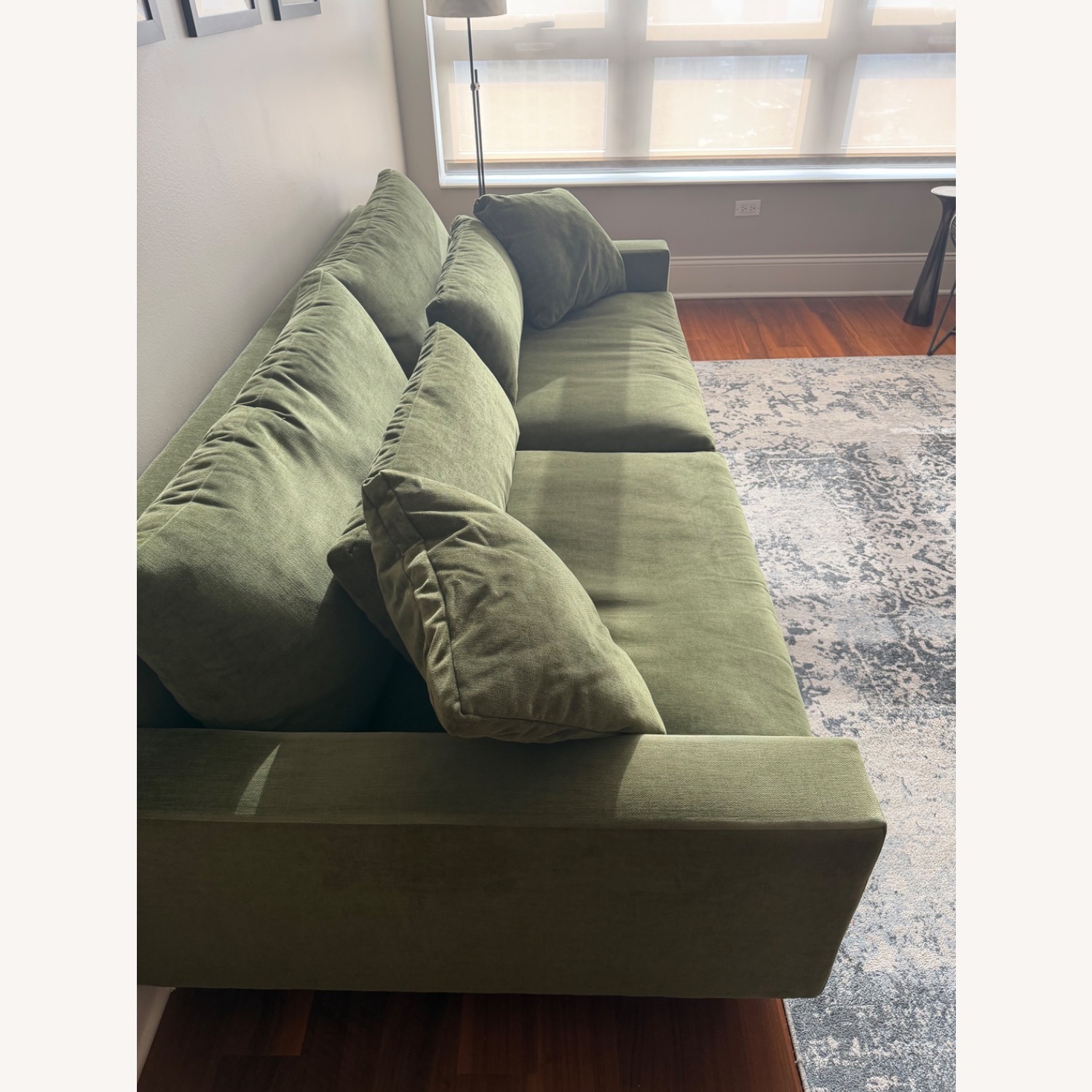 West Elm Harmony Sofa, Dark Olive - image-5
