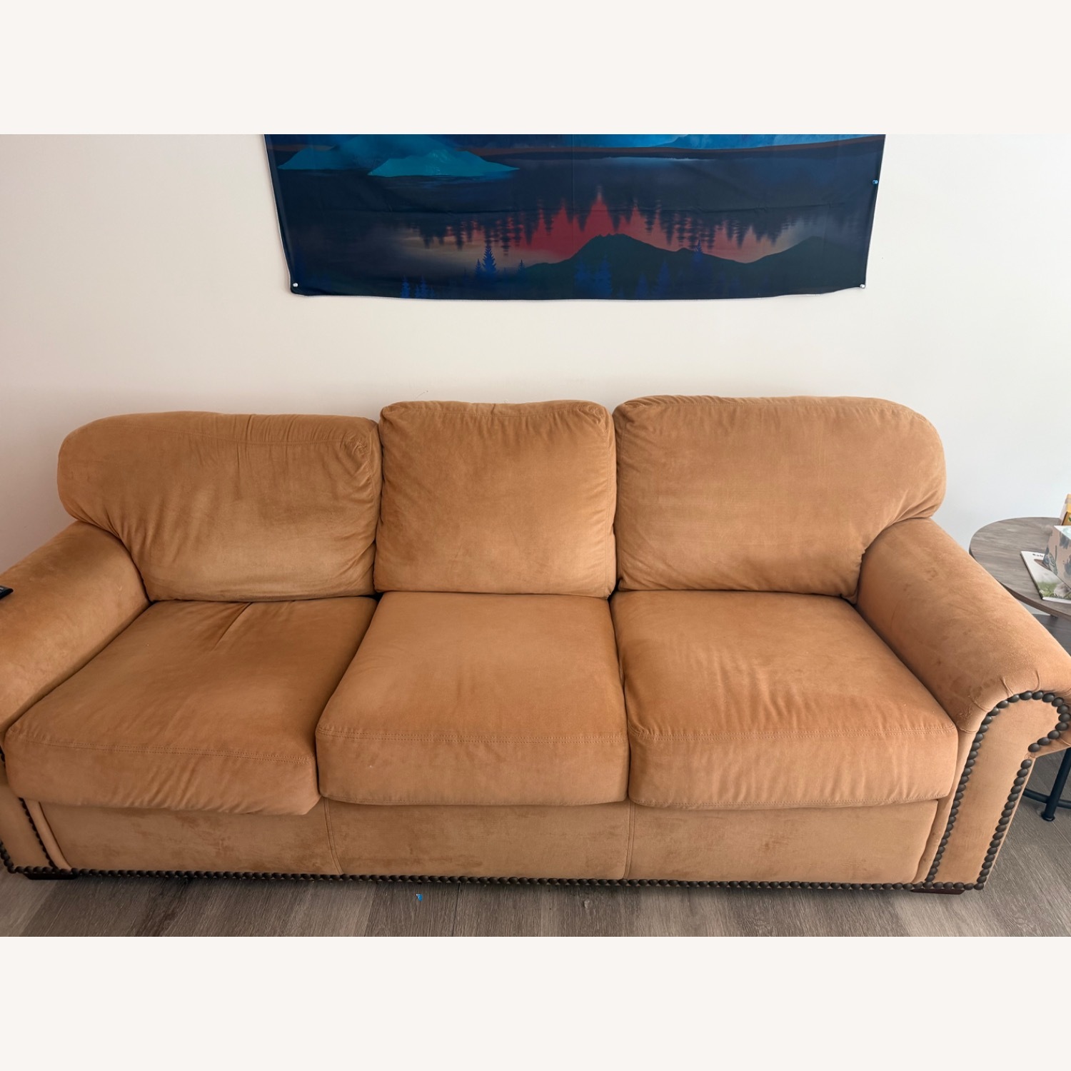 Natural Suede 3+ Seater Sofa - image-1