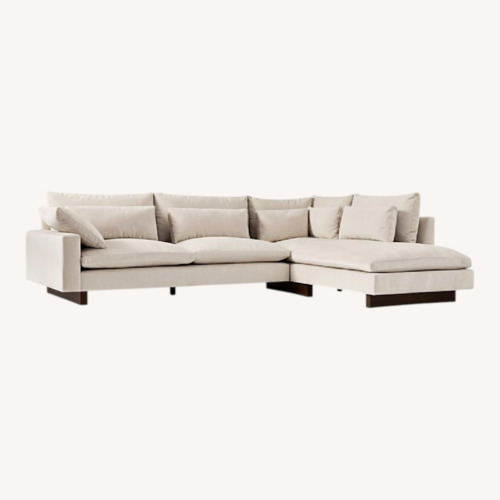 Used West Elm Harmony 3 Piece Sectional W Chaise for sale on AptDeco