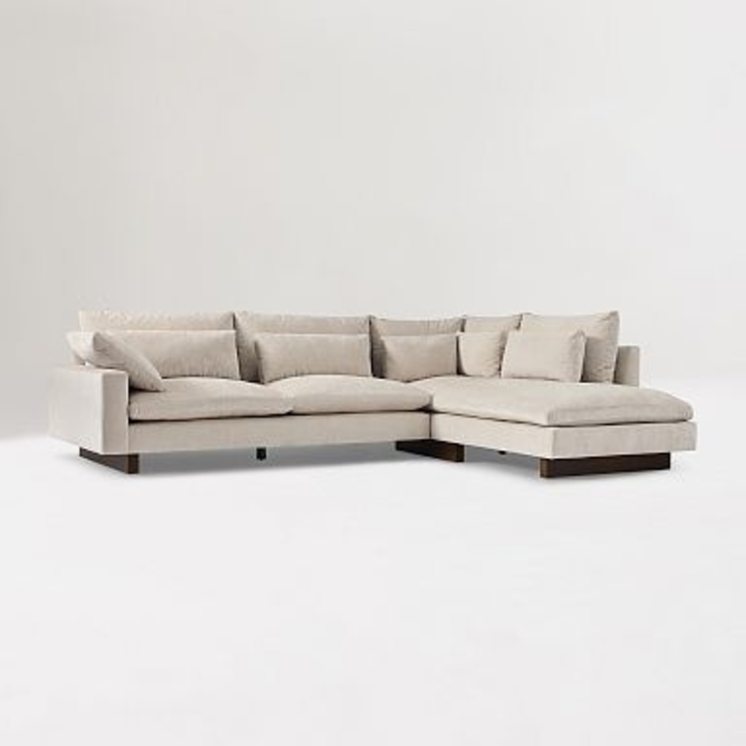 West Elm Harmony 3 Piece Sectional W Chaise - image-4