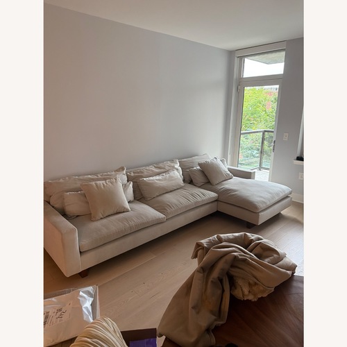 Used West Elm Harmony 3 Piece Sectional W Chaise for sale on AptDeco
