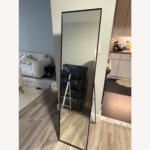 Used IKEA KARMSUND Black Mirror for sale on AptDeco