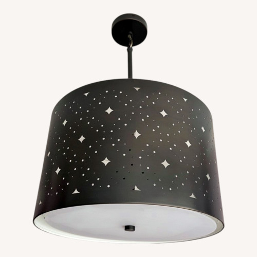 Used Black Metal Ceiling Lamp for sale on AptDeco