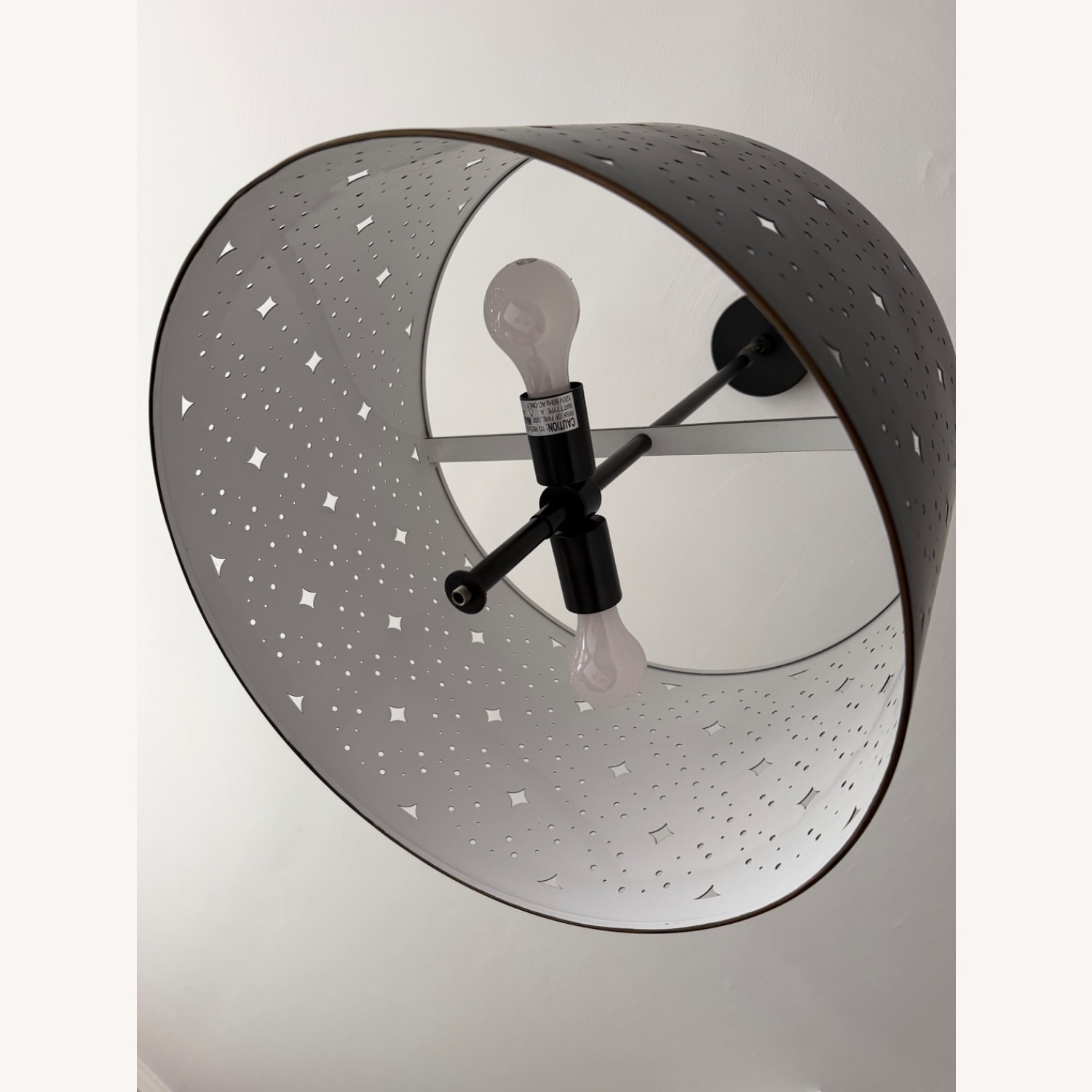 Black Metal Ceiling Lamp - image-3