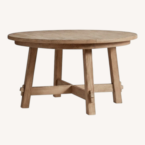 Used Pottery Barn Toscana Round Extendable Dining Table for sale on AptDeco