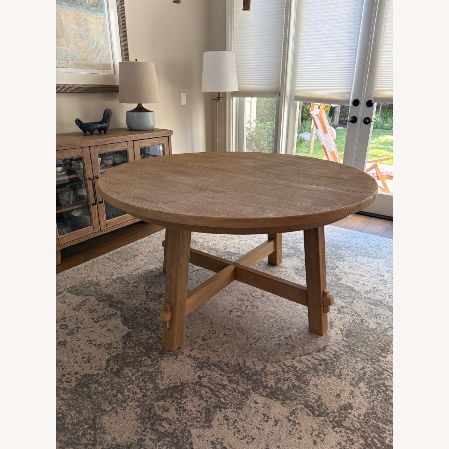 Pottery Barn Toscana Round Extendable Dining Table - image-1