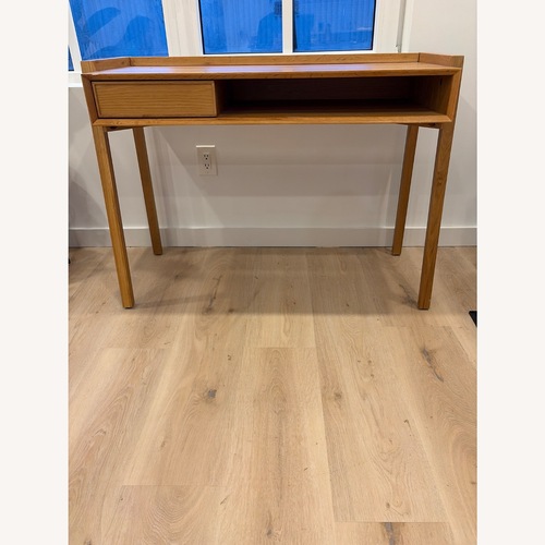 Used Article Light Brown Wood Desk for sale on AptDeco