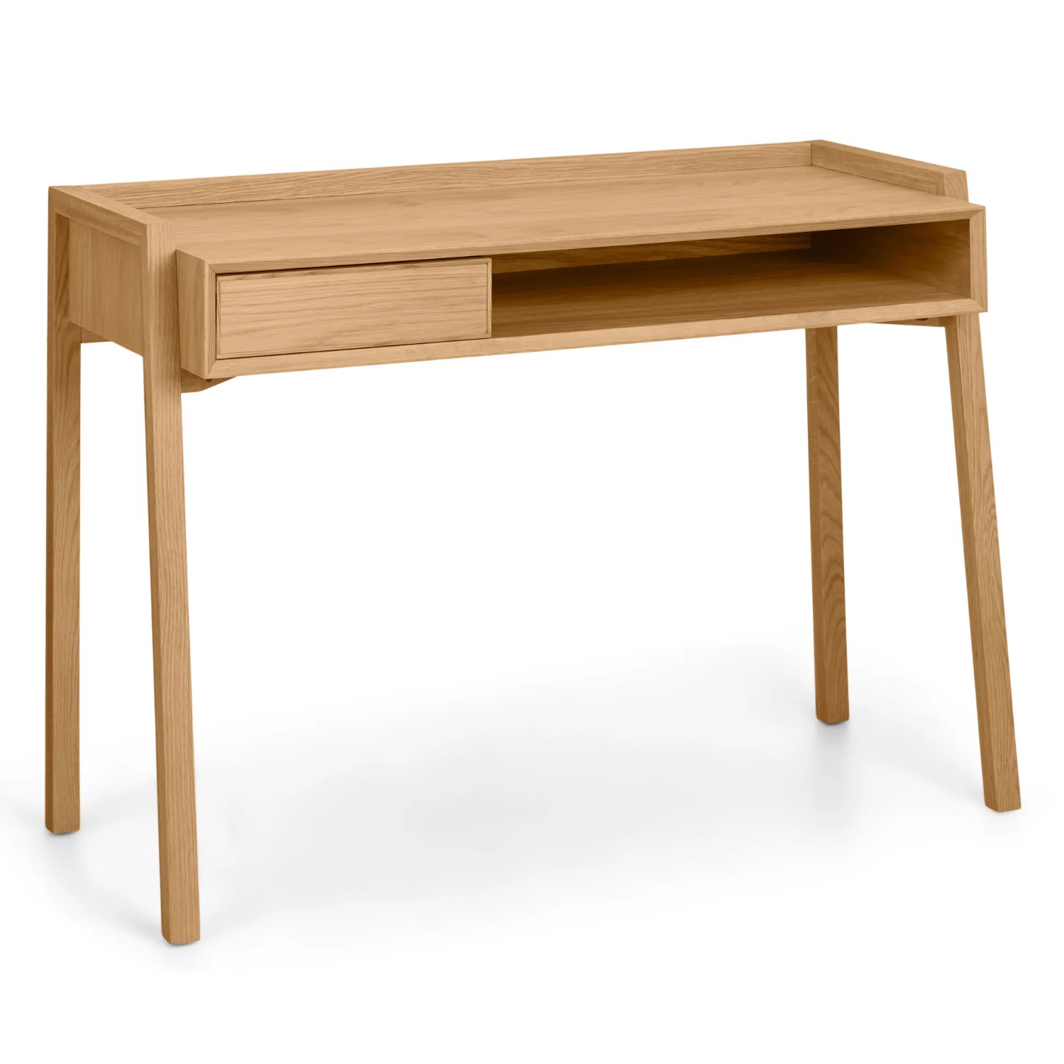 Article Light Brown Wood Desk - image-4