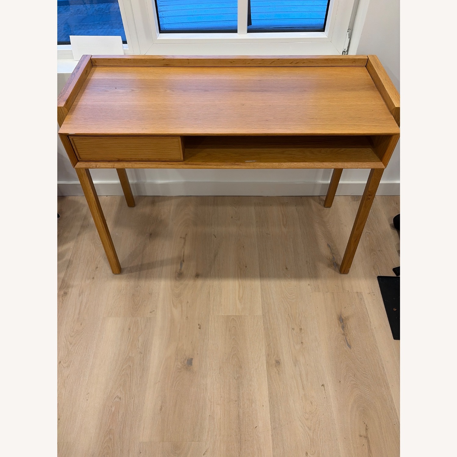 Article Light Brown Wood Desk - image-2
