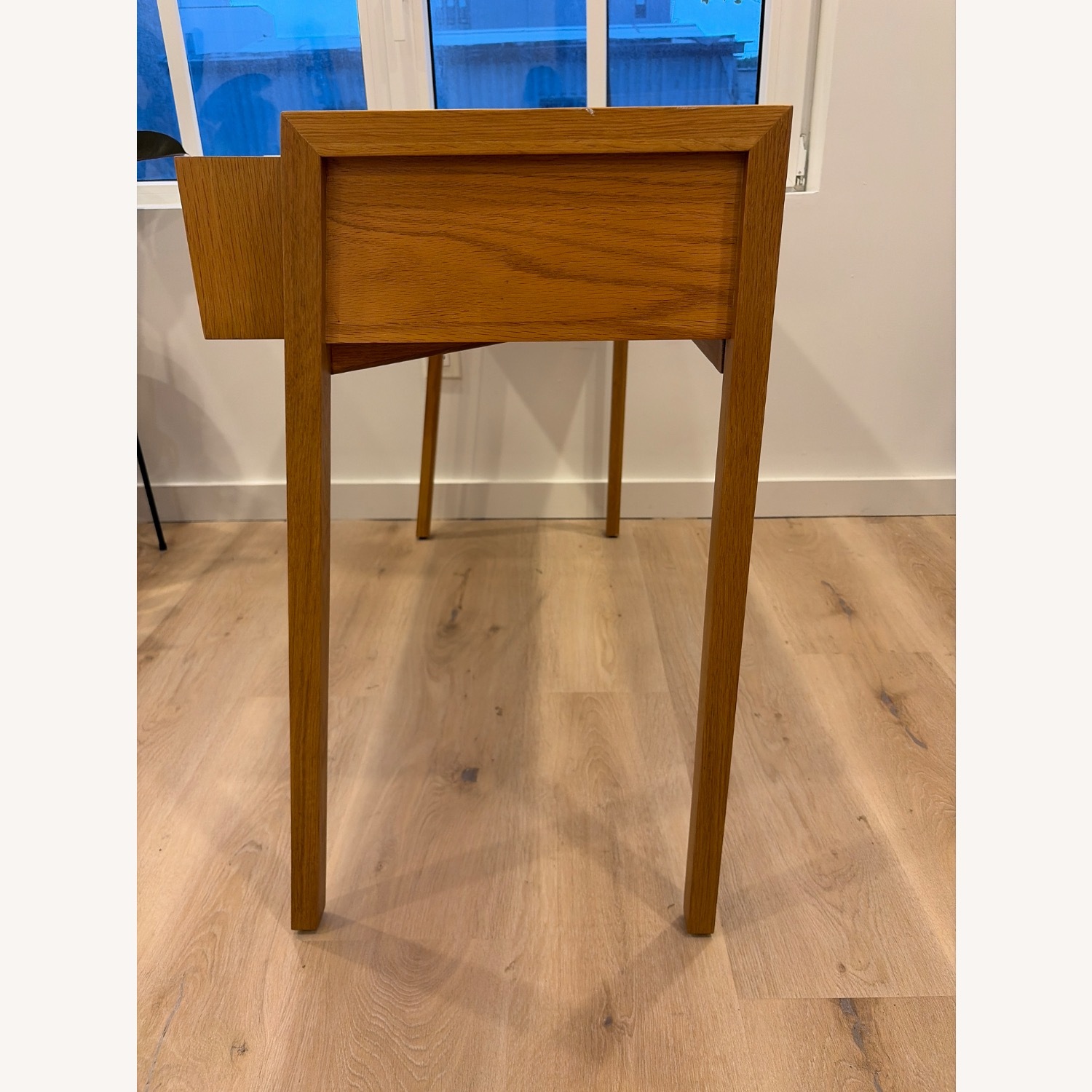 Article Light Brown Wood Desk - image-3