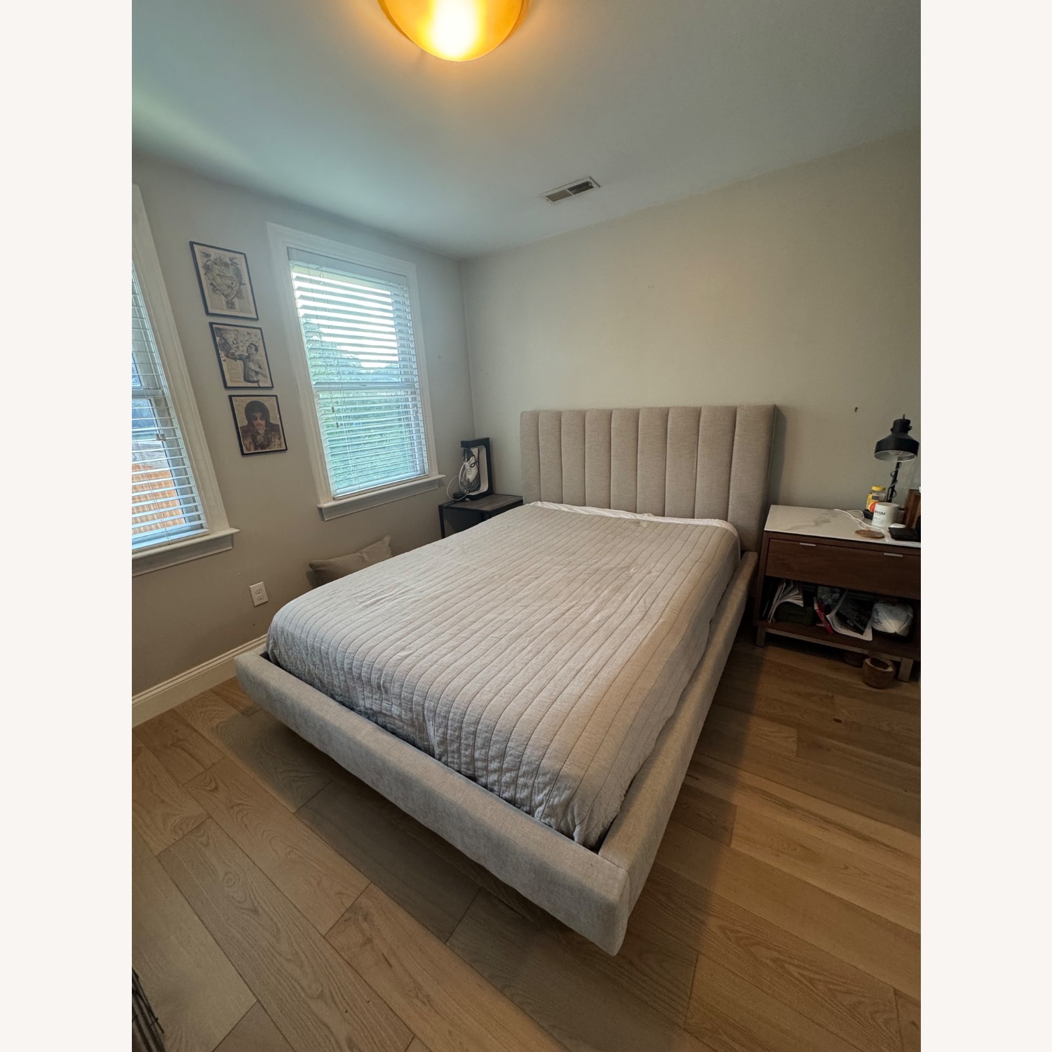 Room & Board Mori Fabric Queen Bed in Oatmeal - image-1