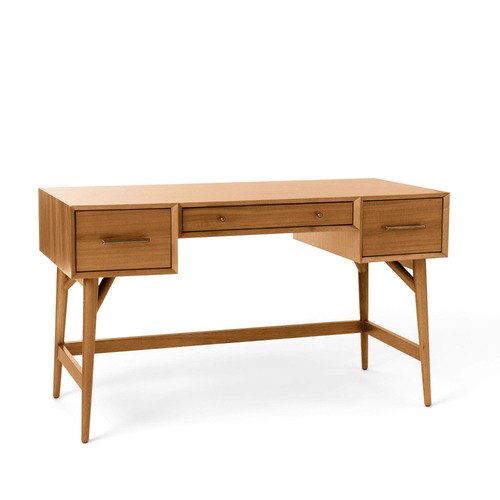 Used West Elm Light Brown Mid-Century Desk (52") for sale on AptDeco