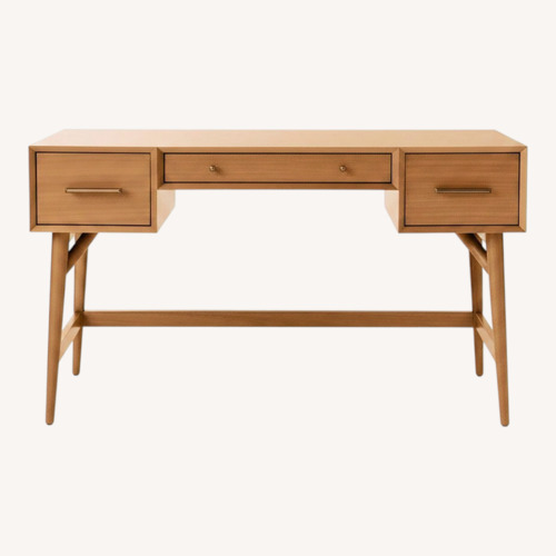 Used West Elm Light Brown Mid-Century Desk (52") for sale on AptDeco