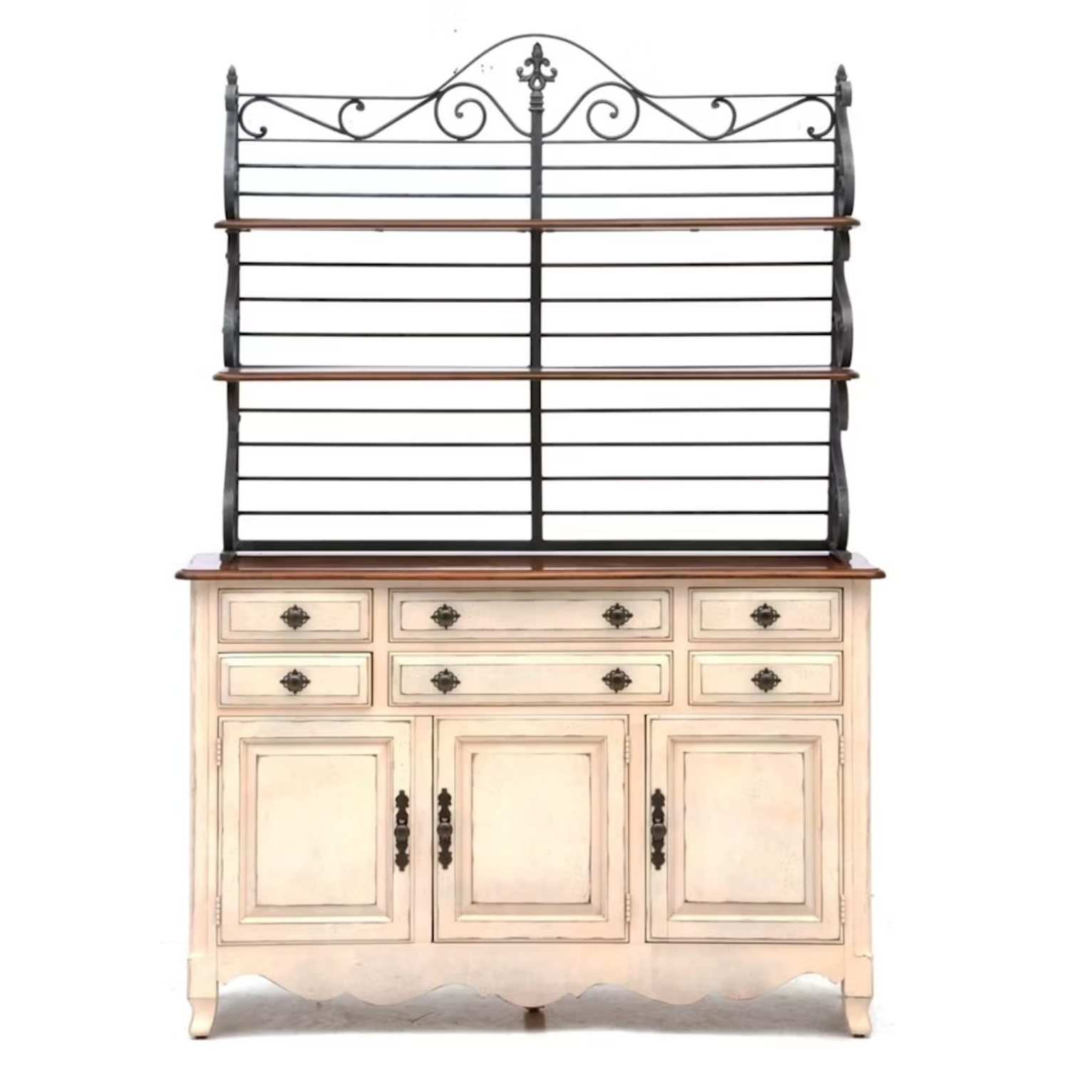 French Country Style Drexel Buffet & Hutch - image-4