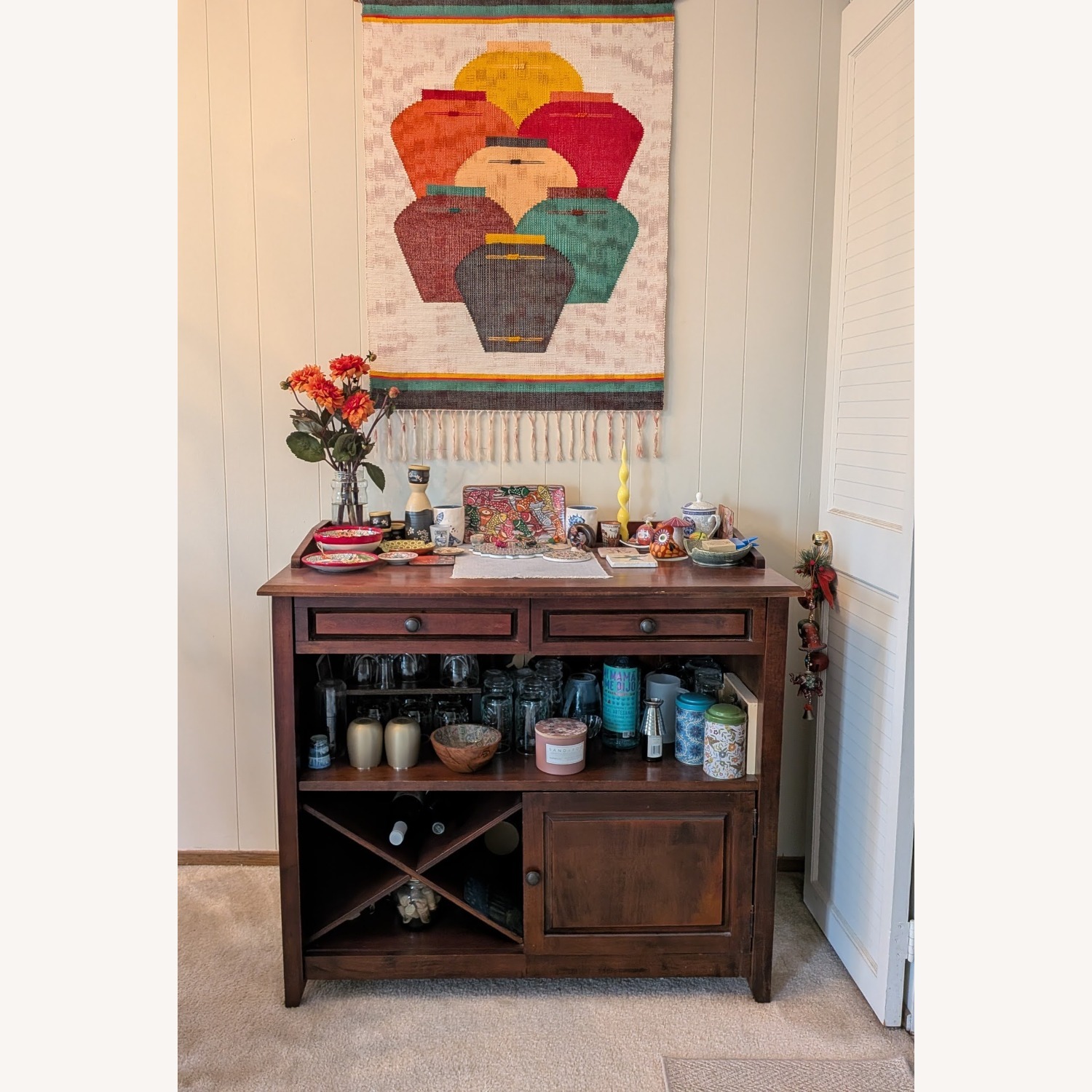 Server/Buffet/Sideboard with Wine Rack - image-1