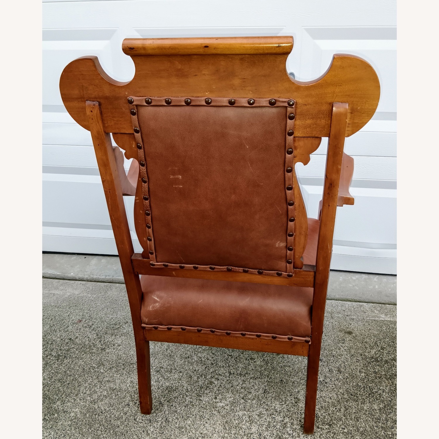 Vintage/Antique Light Brown Armchair - image-6