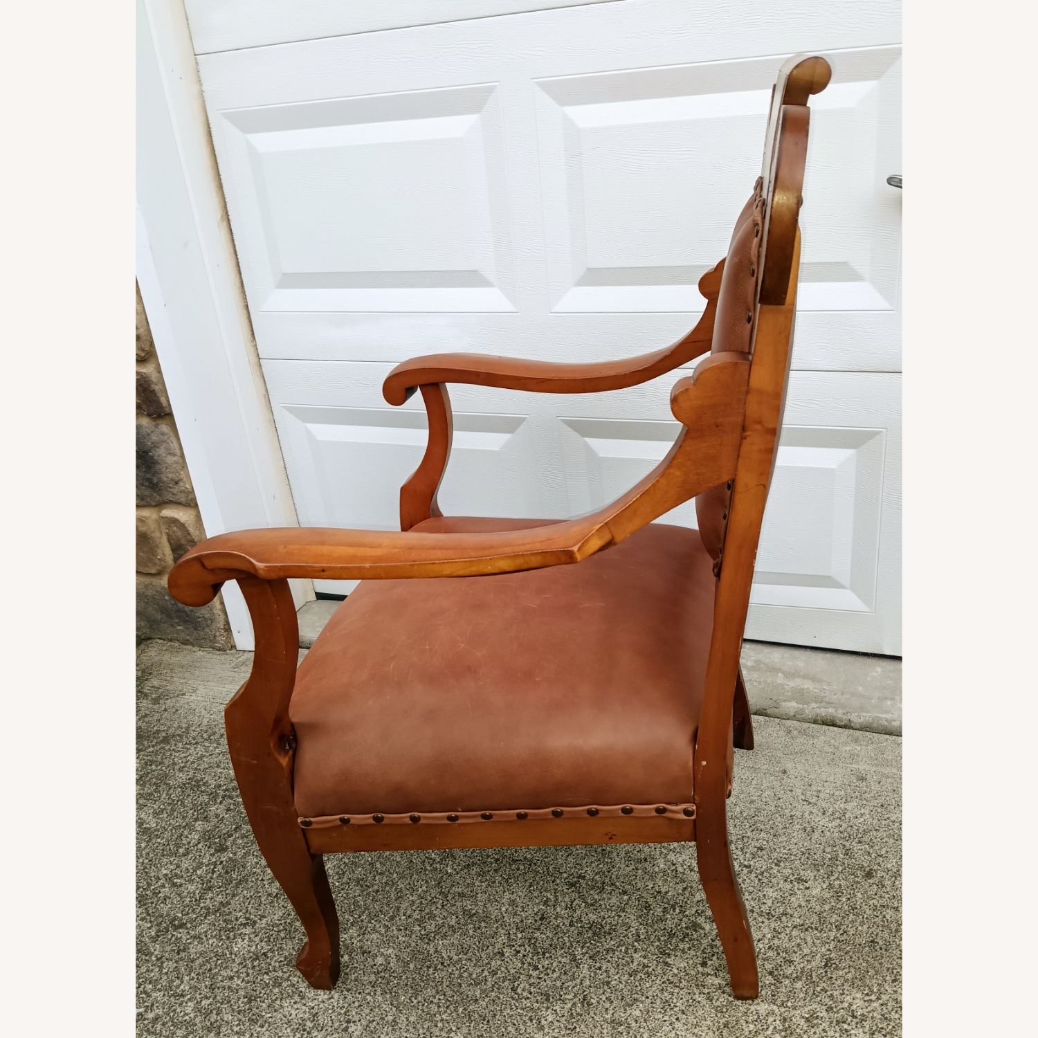 Vintage/Antique Light Brown Armchair - image-3