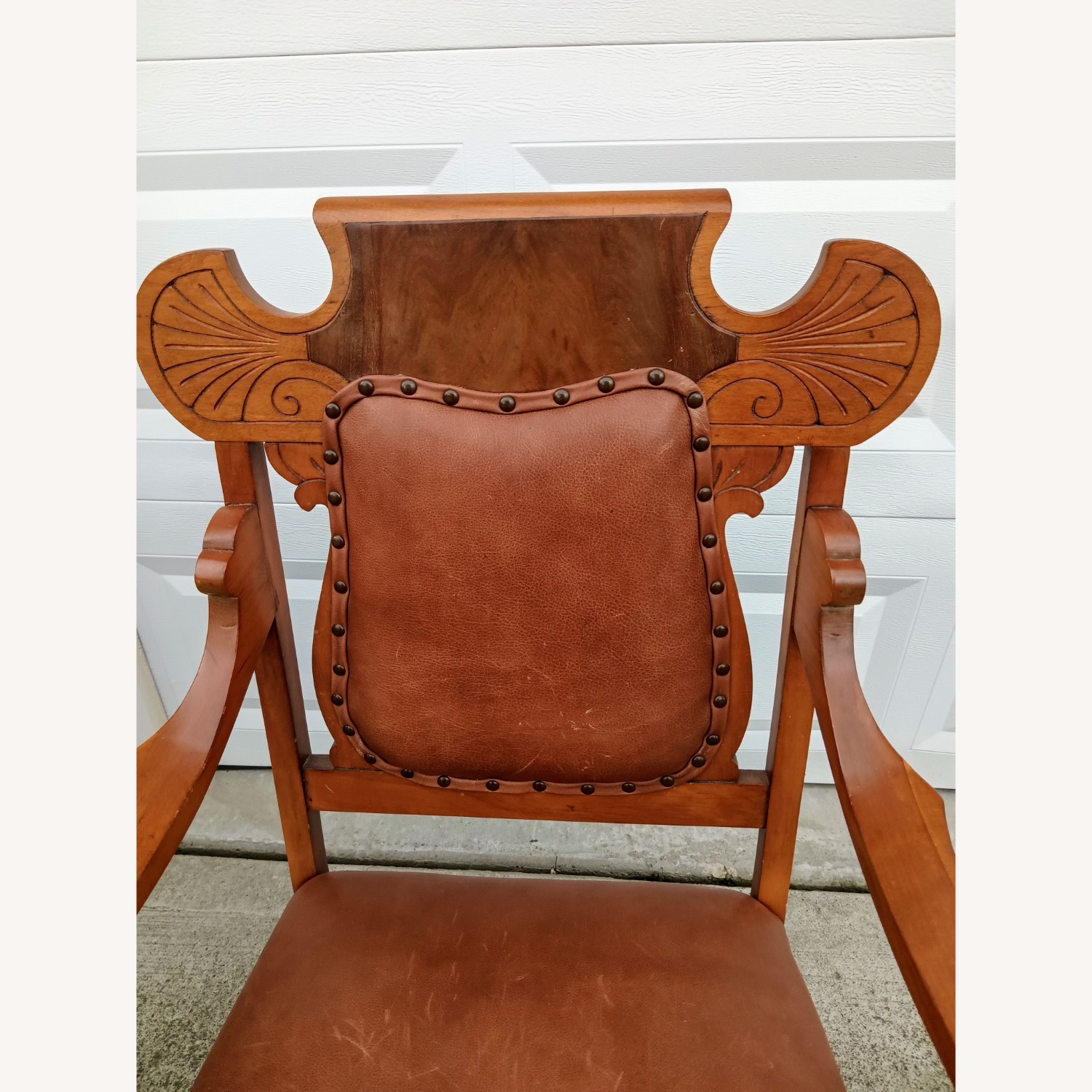 Vintage/Antique Light Brown Armchair - image-7