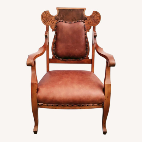 Used Vintage/Antique Light Brown Armchair for sale on AptDeco