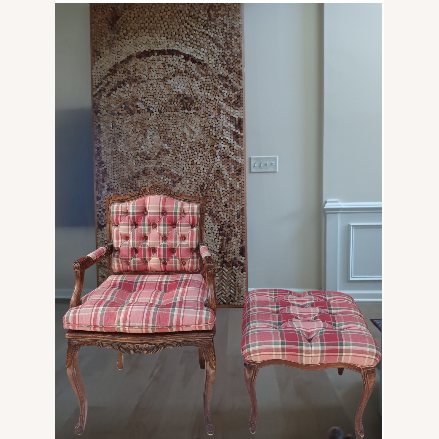 Vintage Walnut French Provincial Armchair - image-10