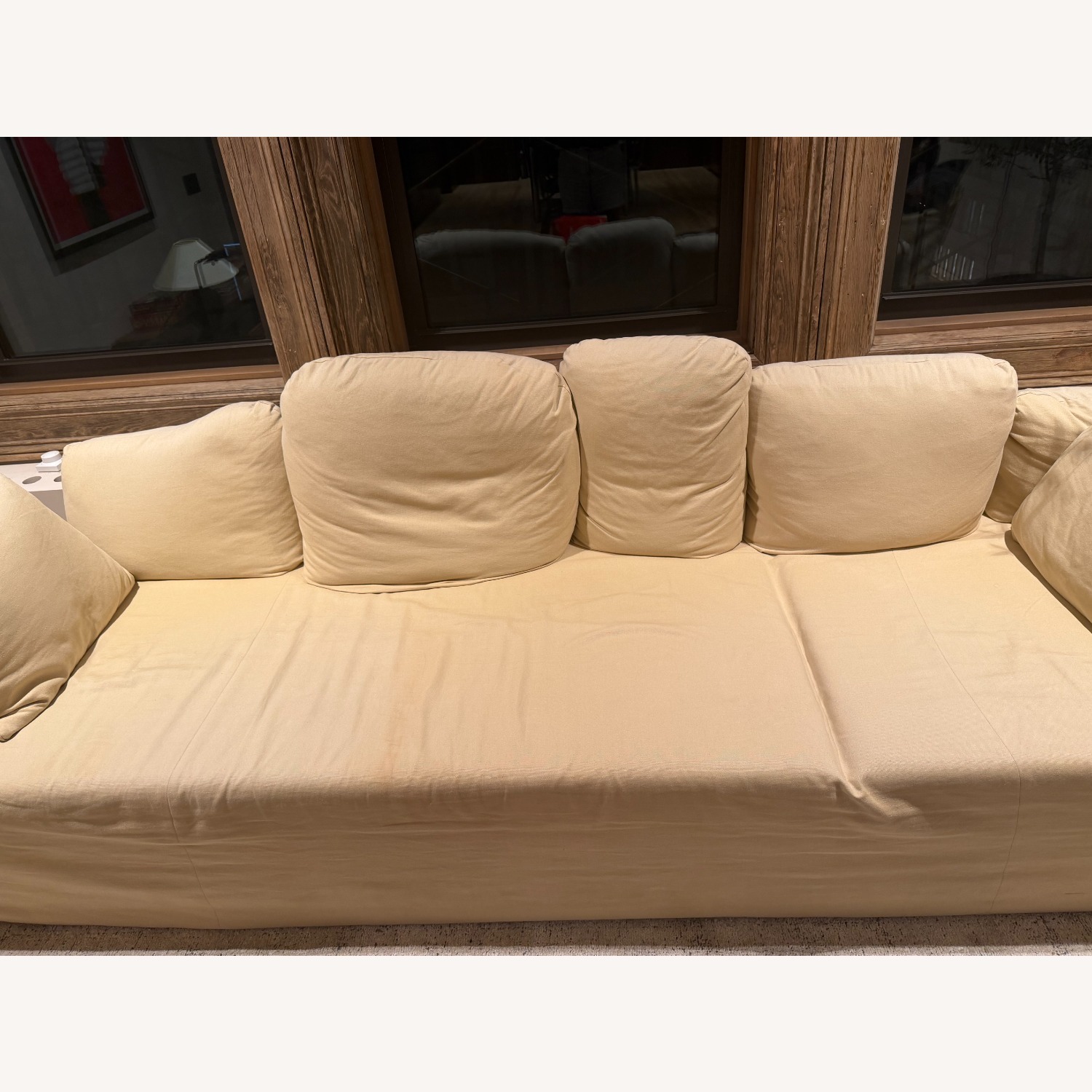 Natural Fabric 3+ Seater Sofa - image-2