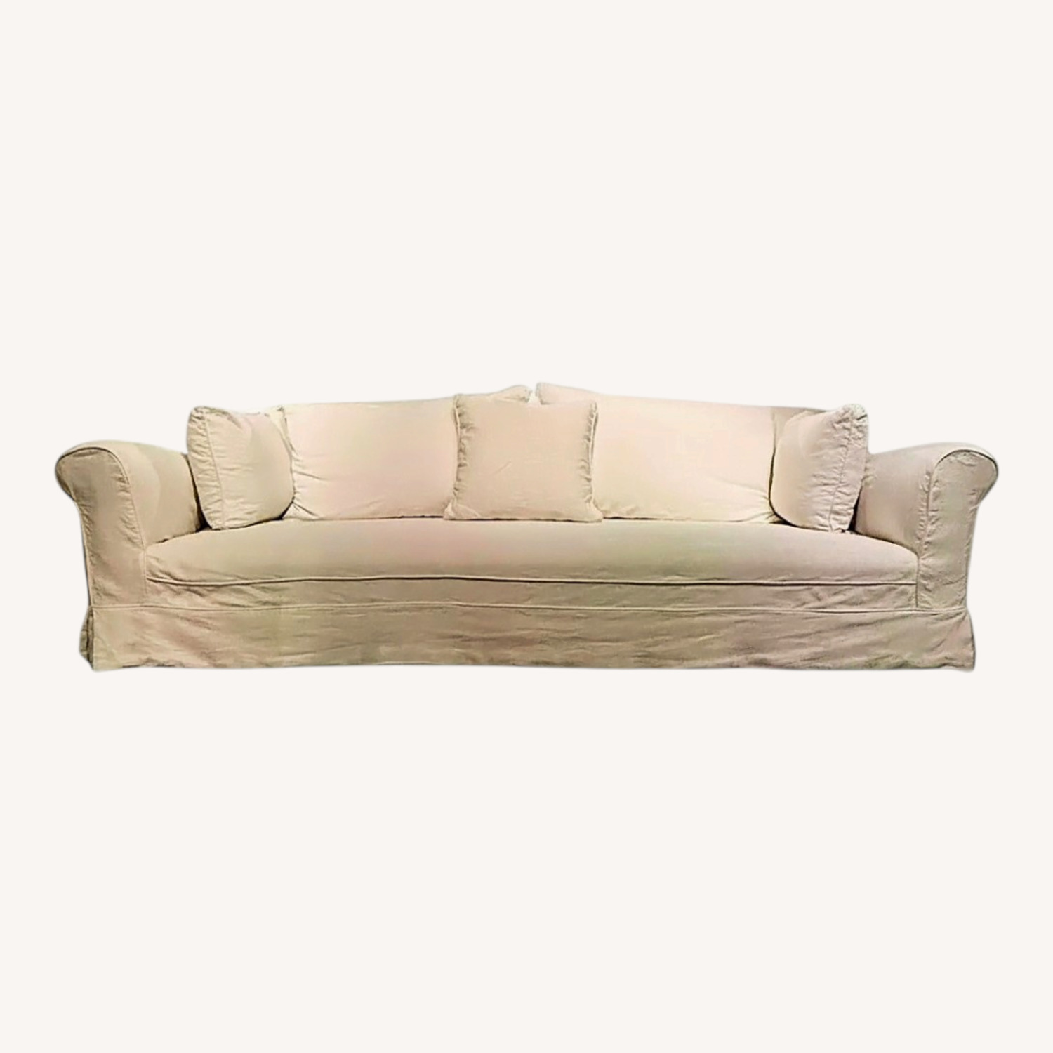 Natural Fabric 3+ Seater Sofa - image-0