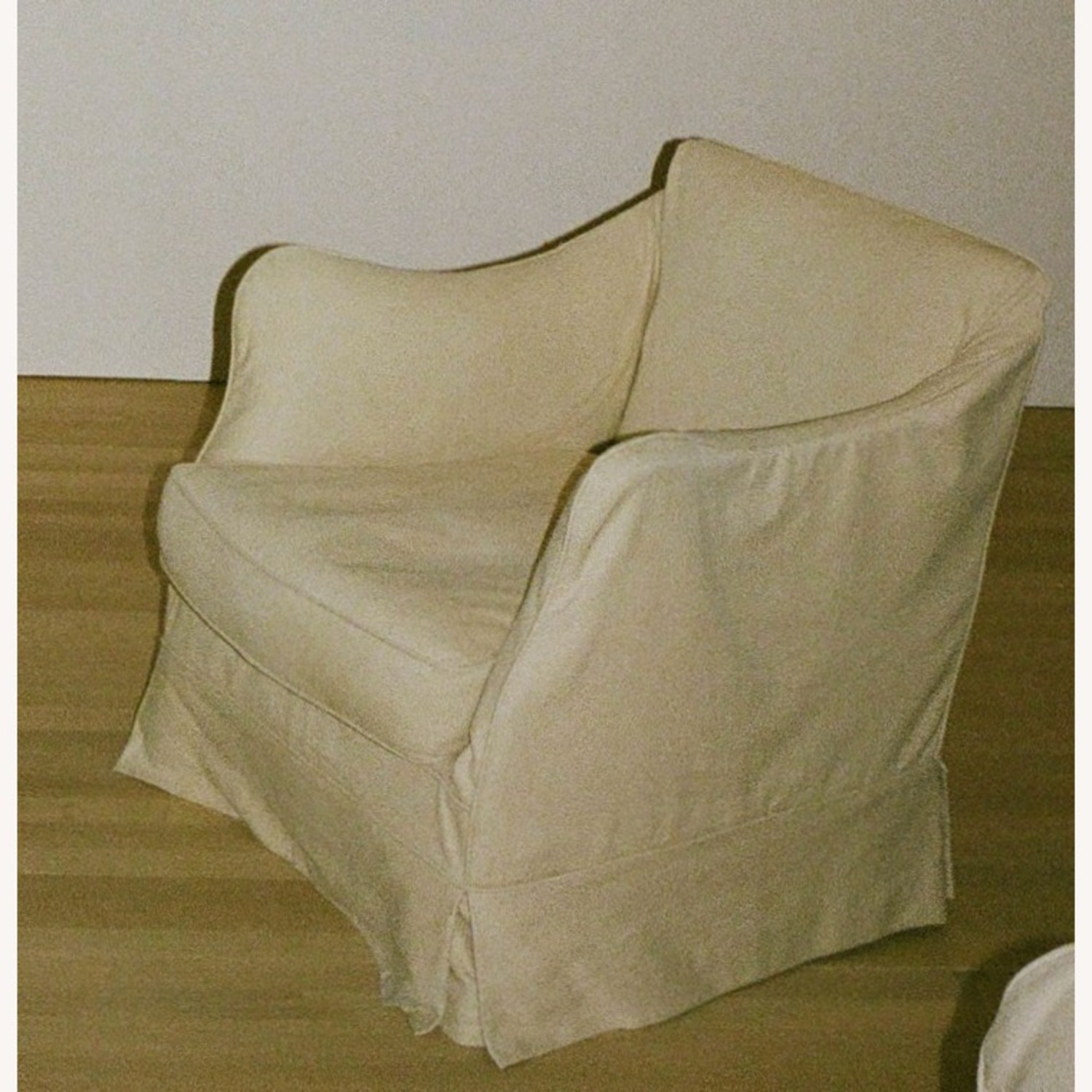 Natural Fabric Armchairs - image-1