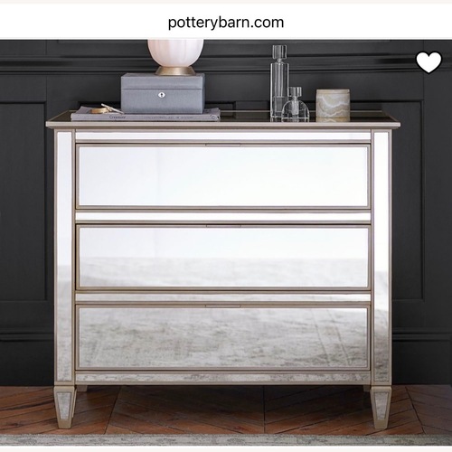 Used Park 3-Drawer Mirrored Dresser for sale on AptDeco