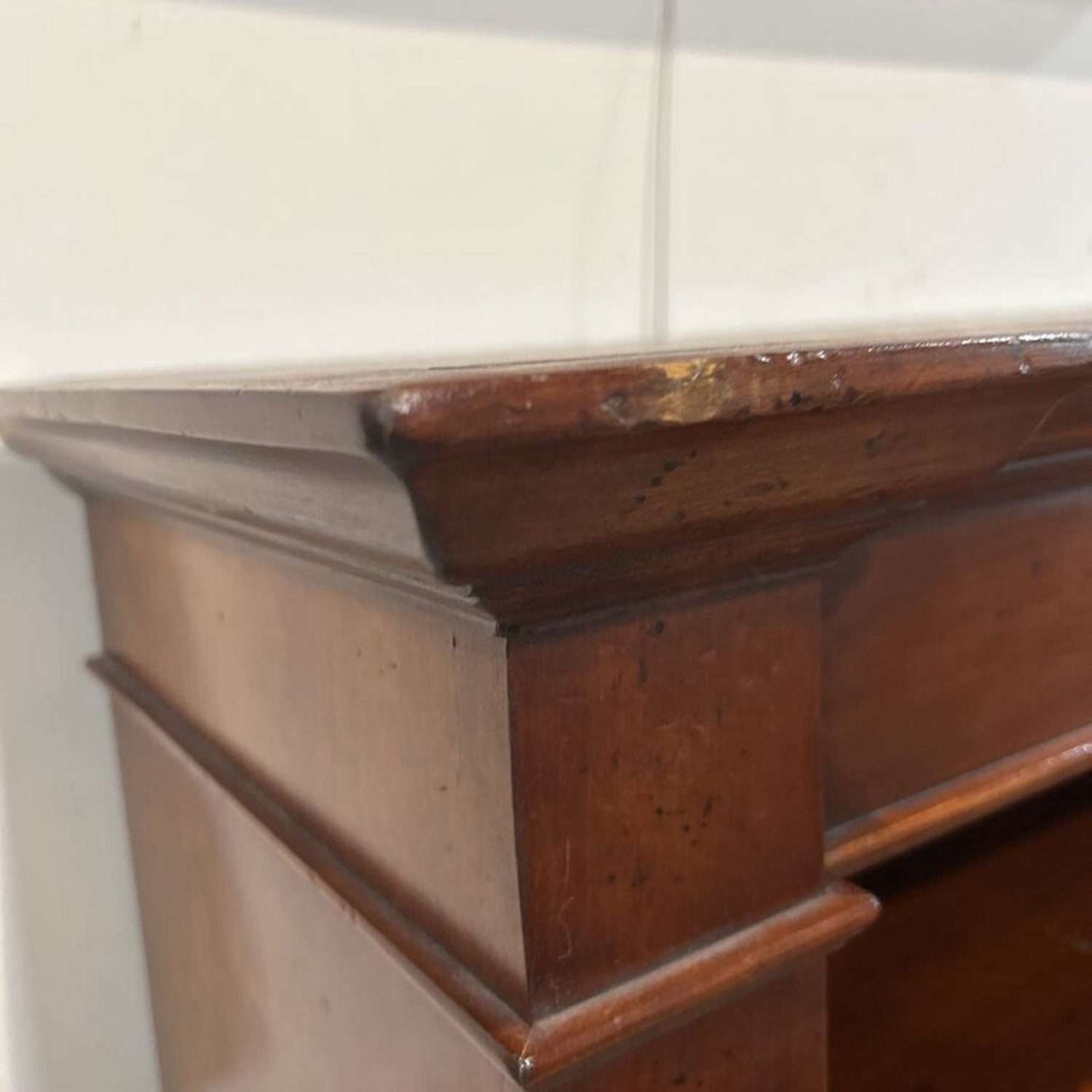Georgian Style Walnut Open Bookcase - image-2