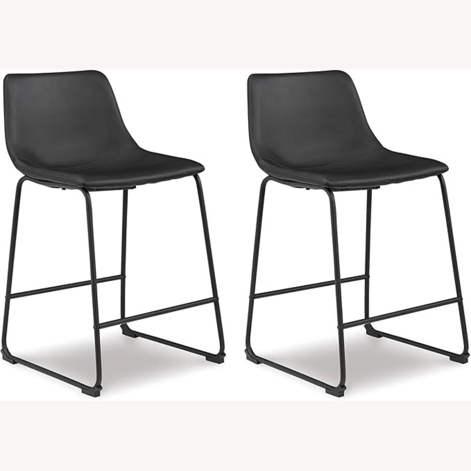 Signature Design Set of Black Stools - image-4