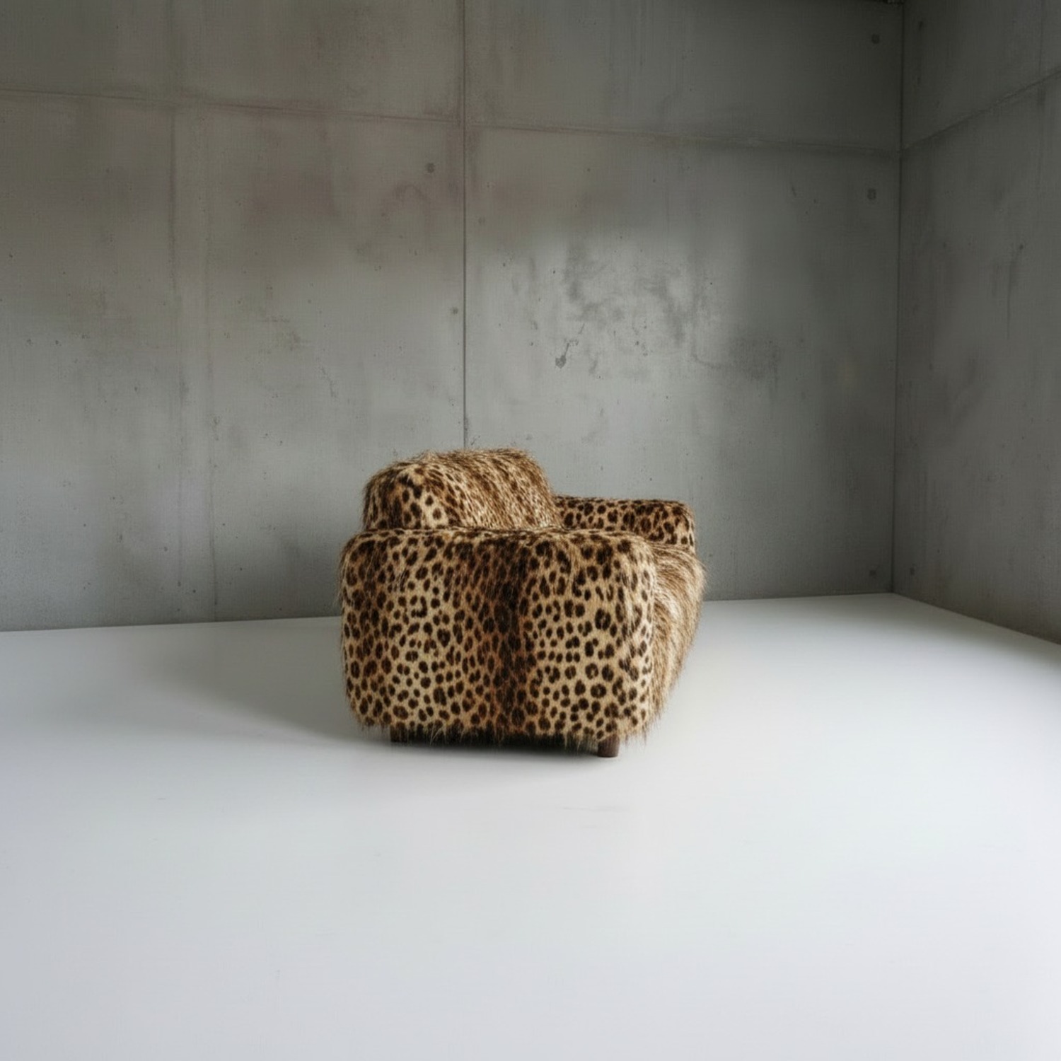Vintage Leopard Print Sofa - image-2