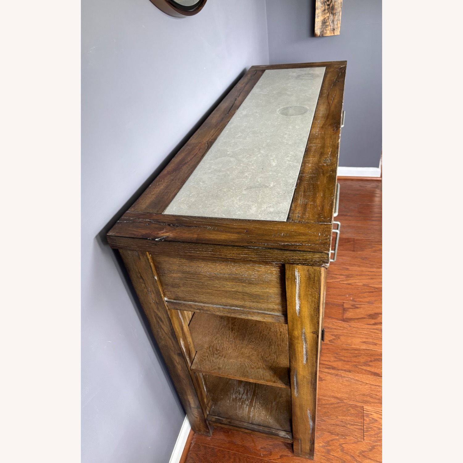 Dark Brown Wood Sideboard - image-3