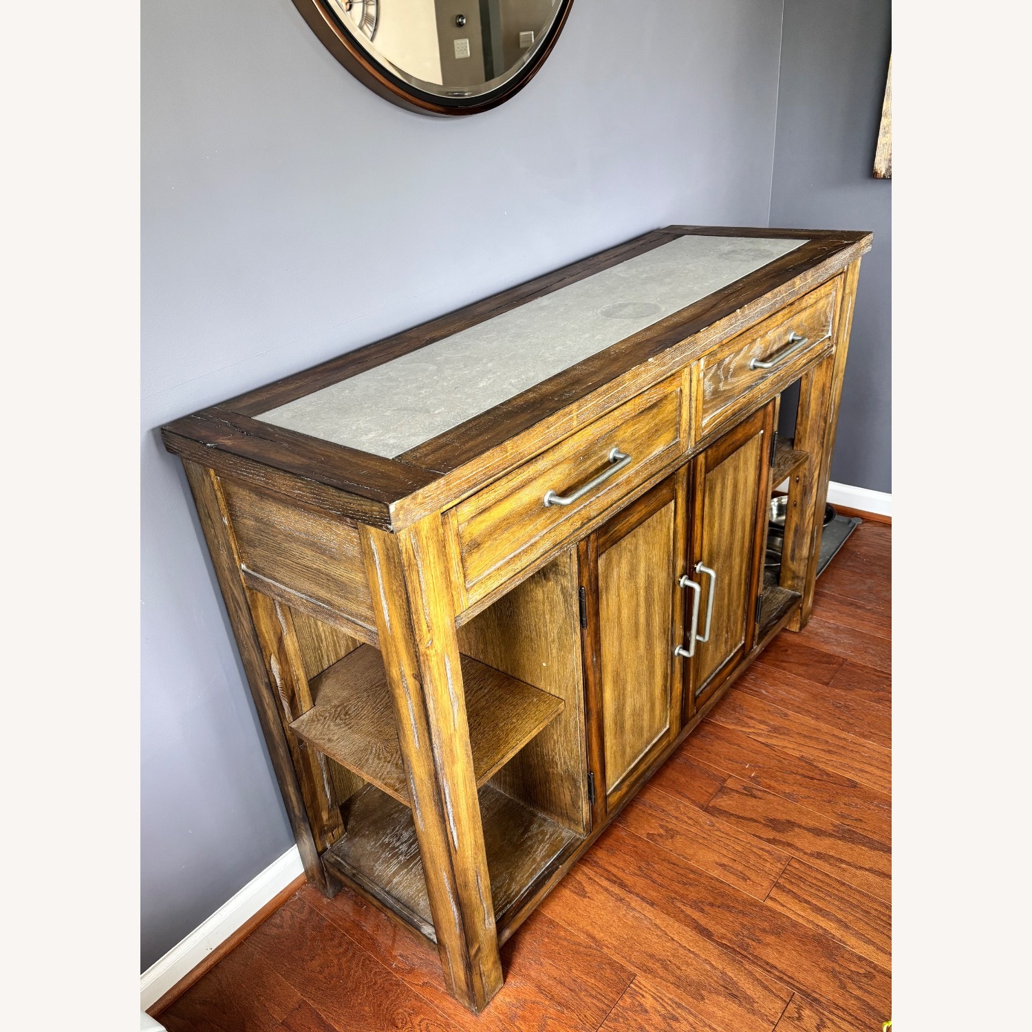 Dark Brown Wood Sideboard - image-2