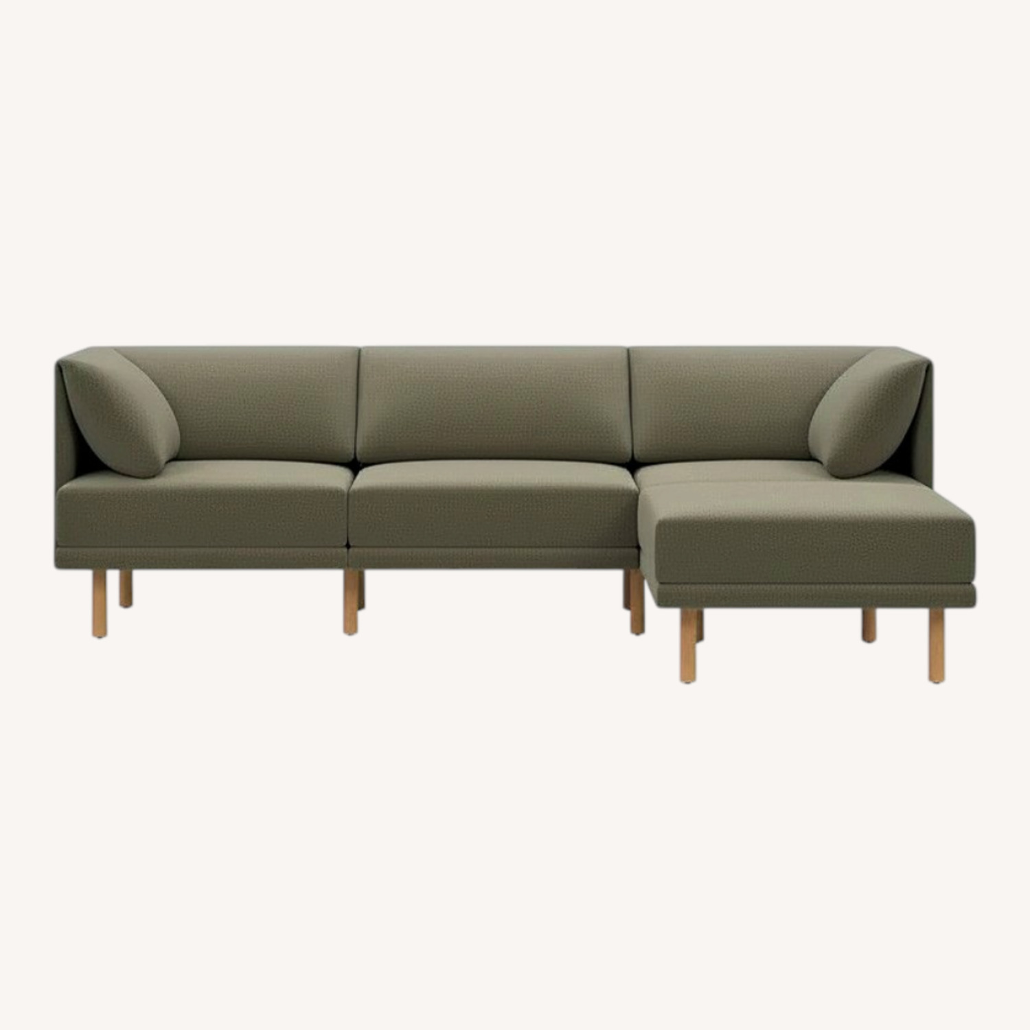 Burrow Range Sage Green 5-Piece Sectional - image-0