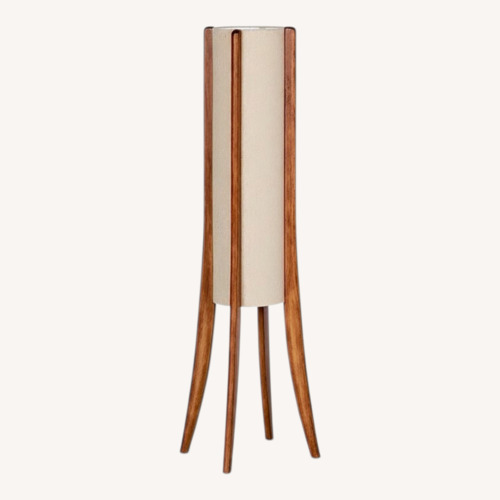 Used Scandinavian Designs Natural Fabric Floor Lamp for sale on AptDeco