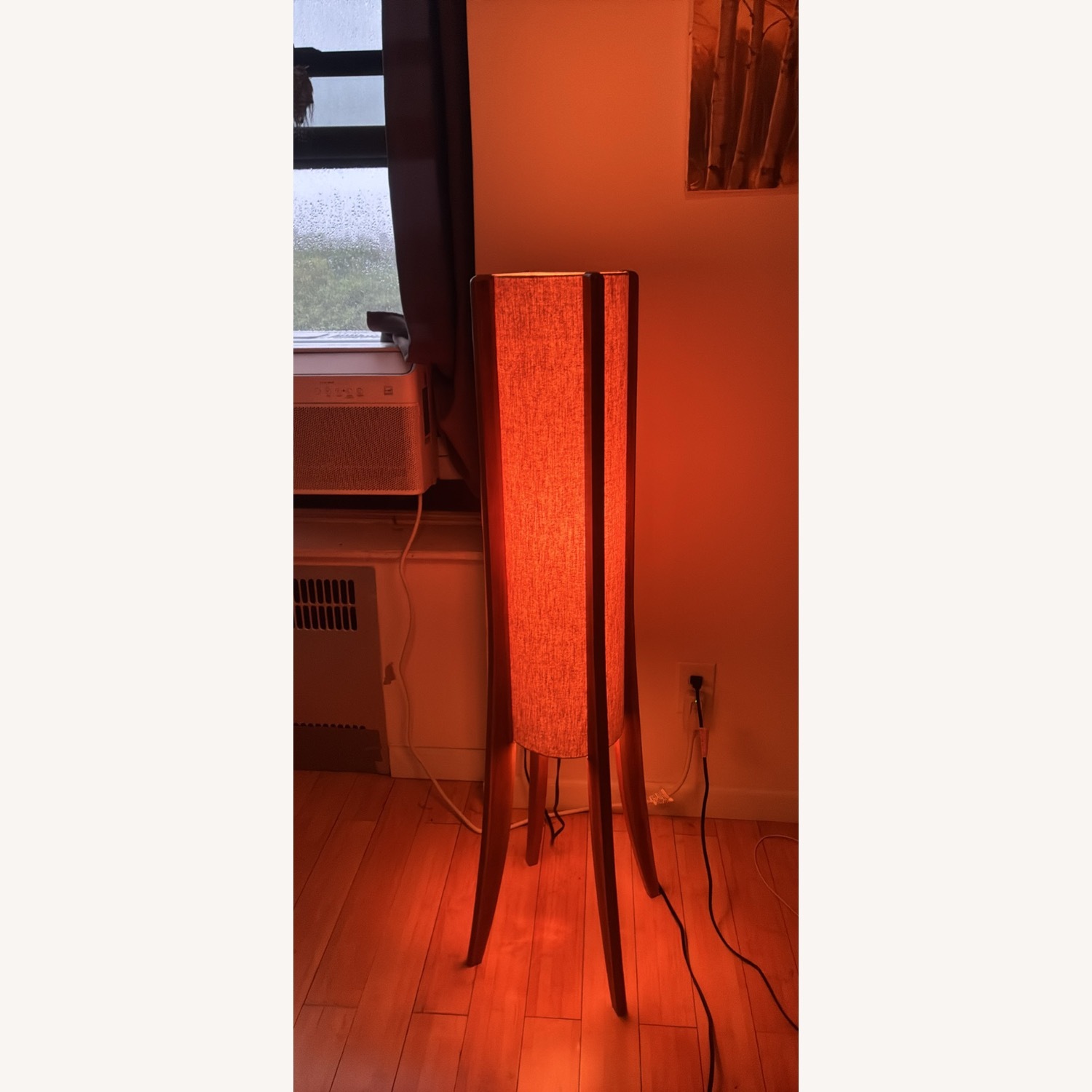Scandinavian Designs Natural Fabric Floor Lamp - image-3