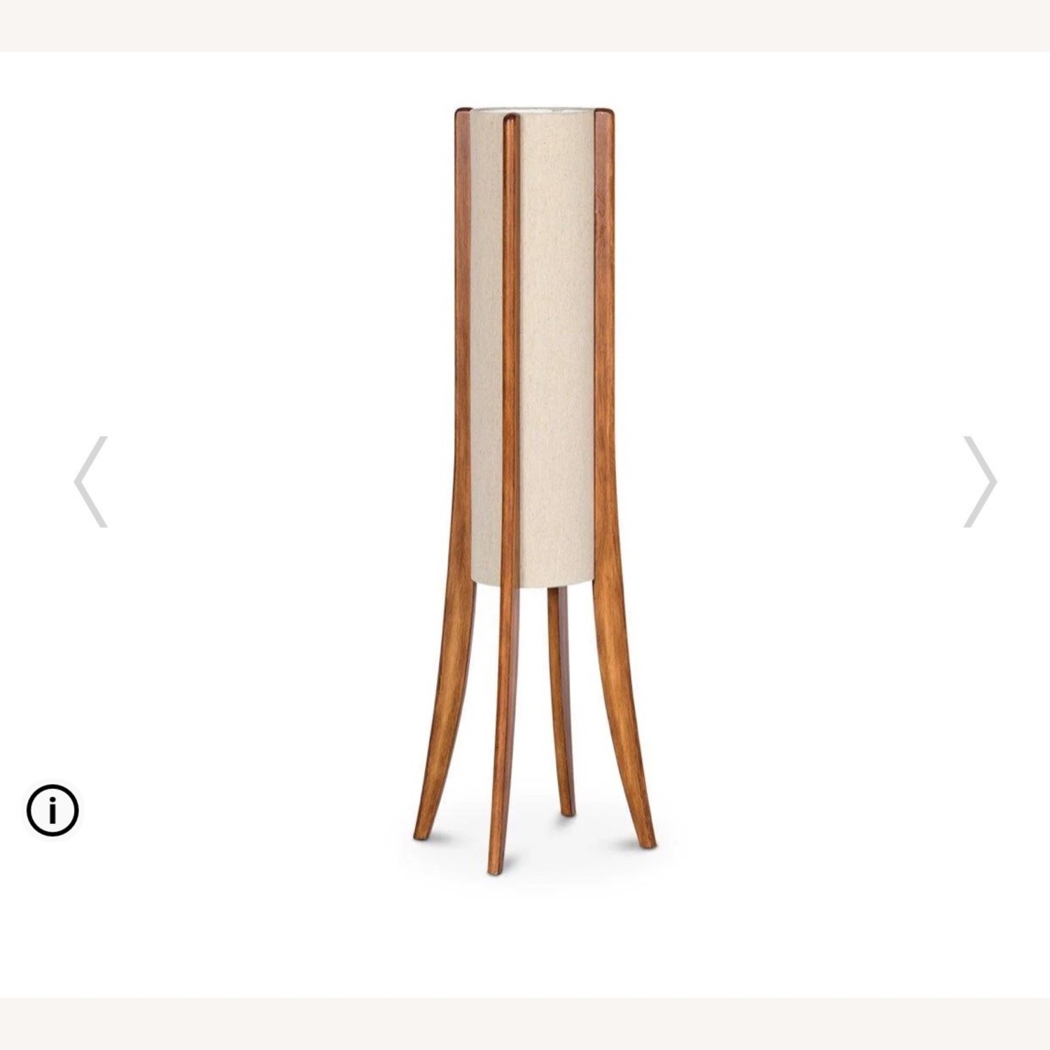 Scandinavian Designs Natural Fabric Floor Lamp - image-4