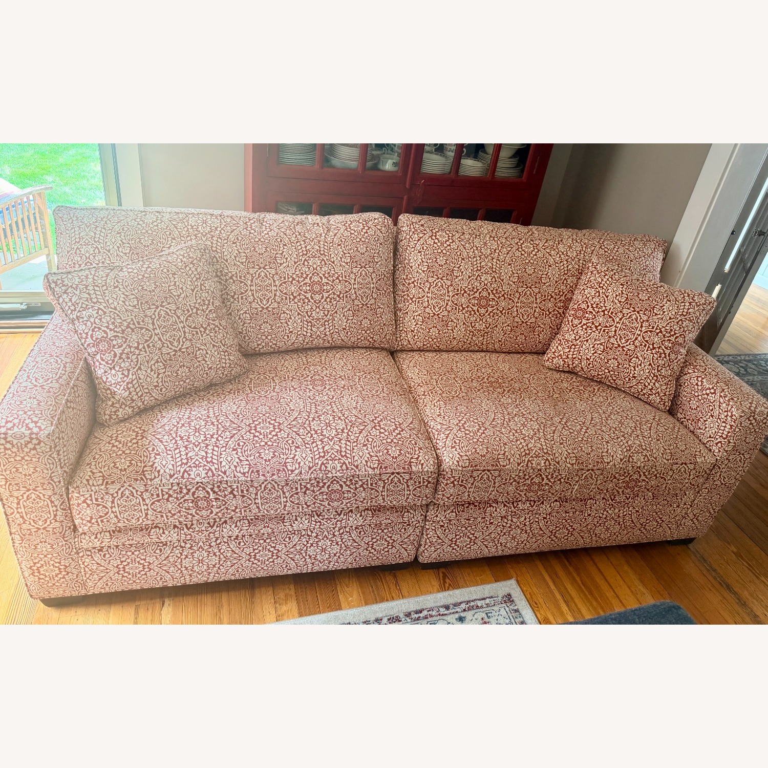  Ballard Designs Modular Loveseat + Ottoman - image-1