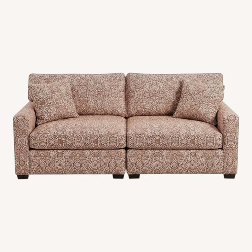 Used Ballard Designs Modular Loveseat + Ottoman for sale on AptDeco