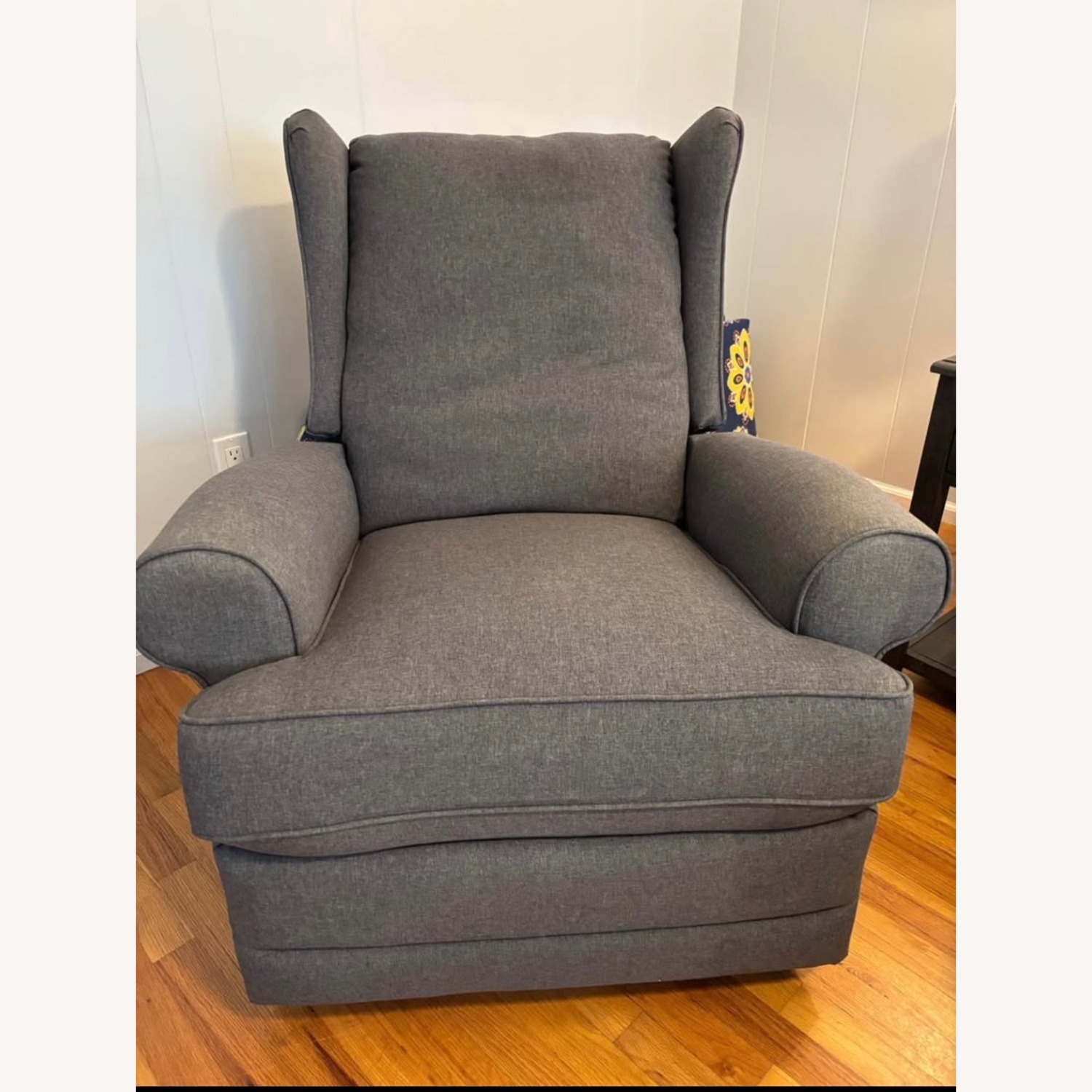 Dark Gray Fabric 3+ Seater Sofa - image-1