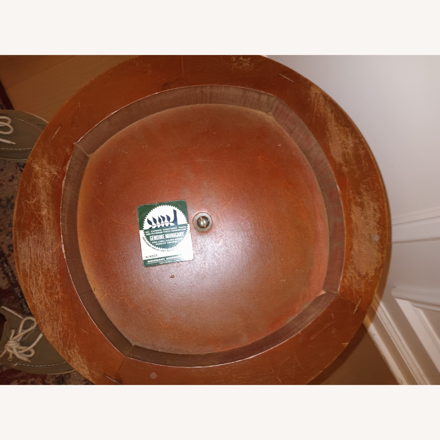 Vintage/Antique Finds White Marble Side Table - image-9