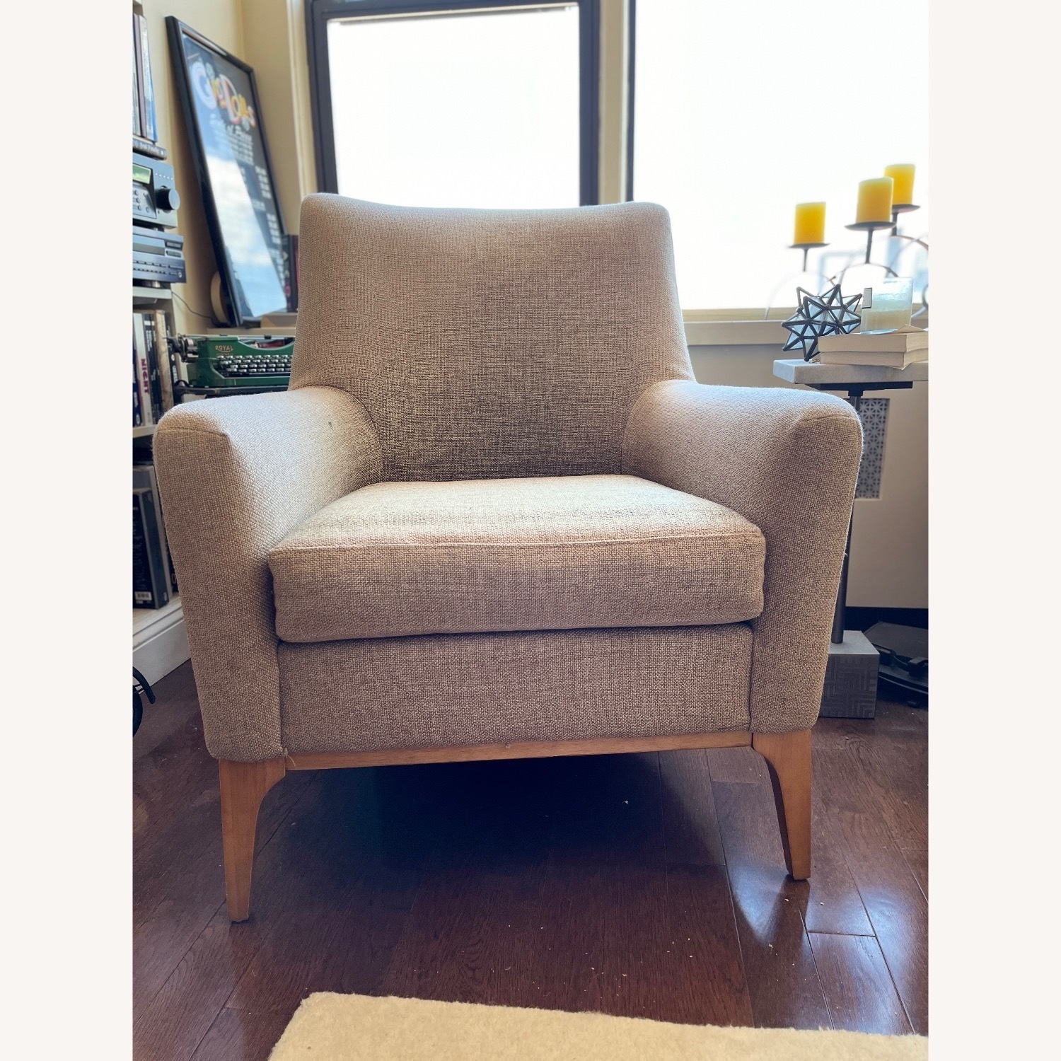 West Elm Sloan Green Fabric Accent Chair - image-4