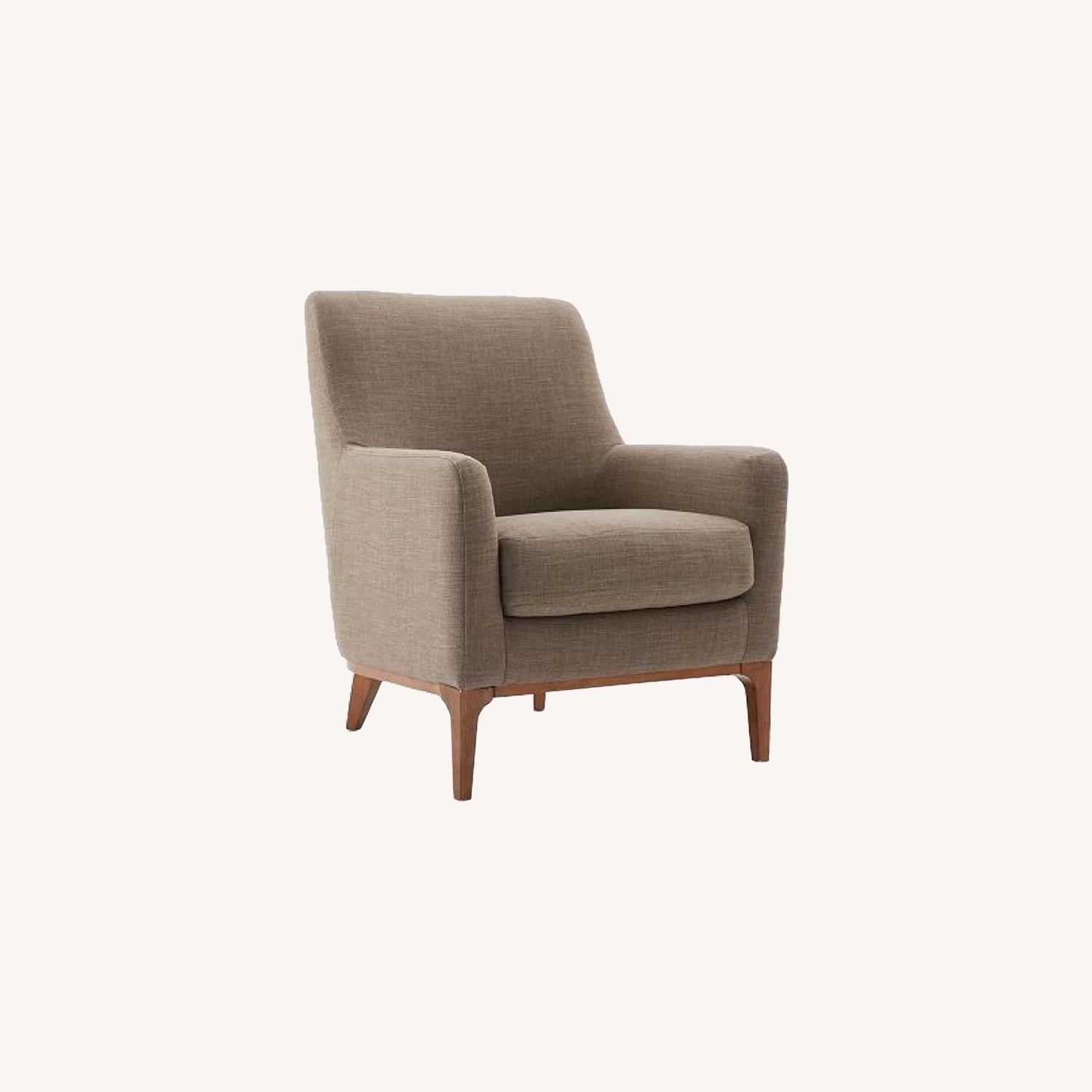 West Elm Sloan Green Fabric Accent Chair - image-6