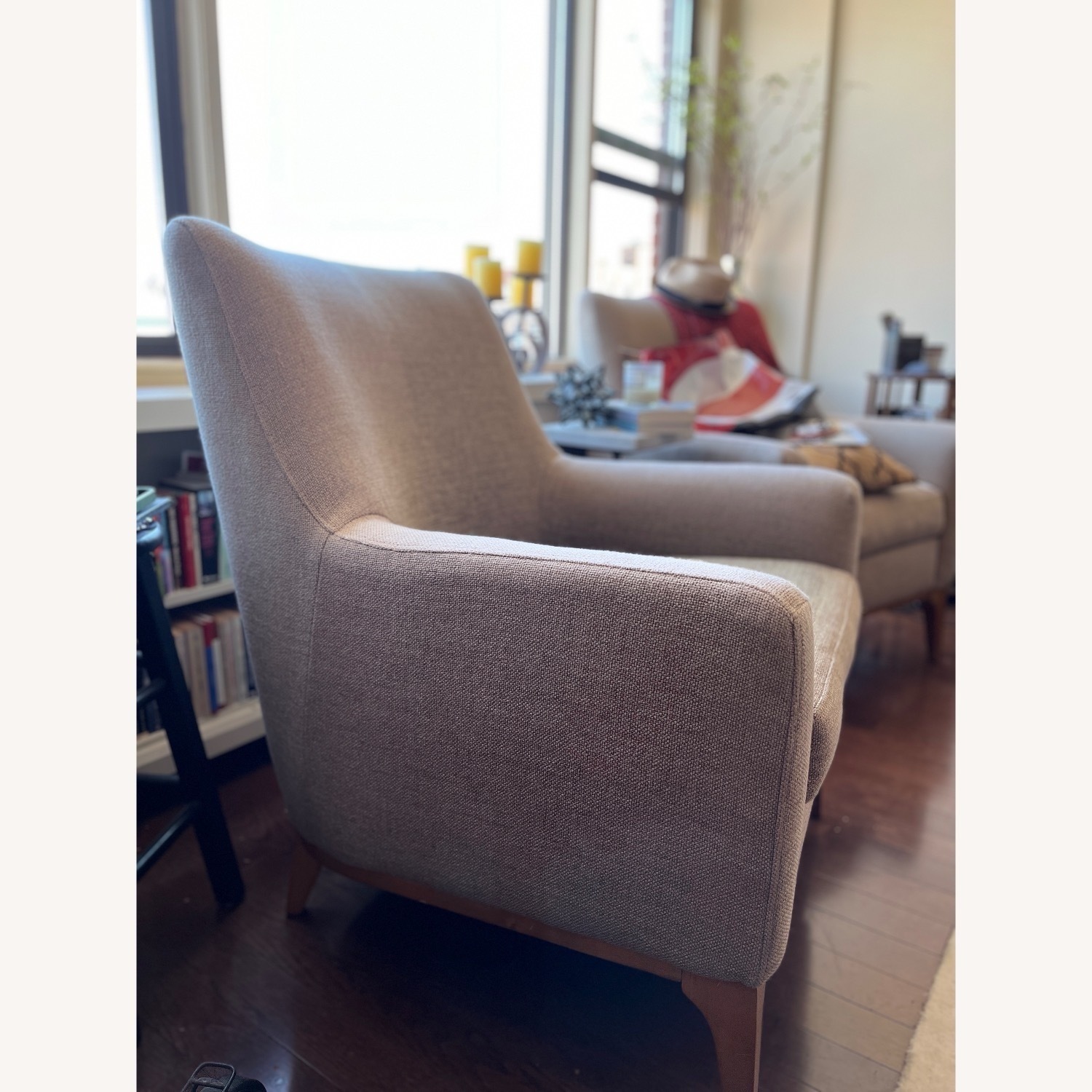 West Elm Sloan Green Fabric Accent Chair - image-3