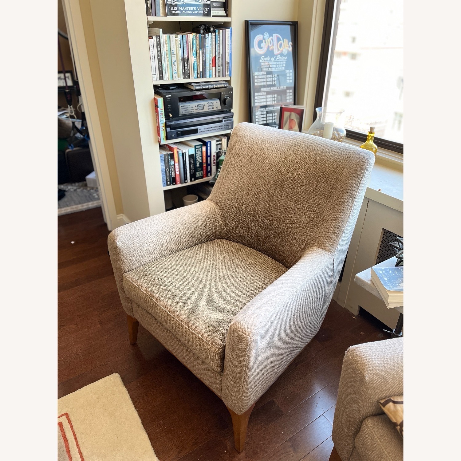 West Elm Sloan Green Fabric Accent Chair - image-2