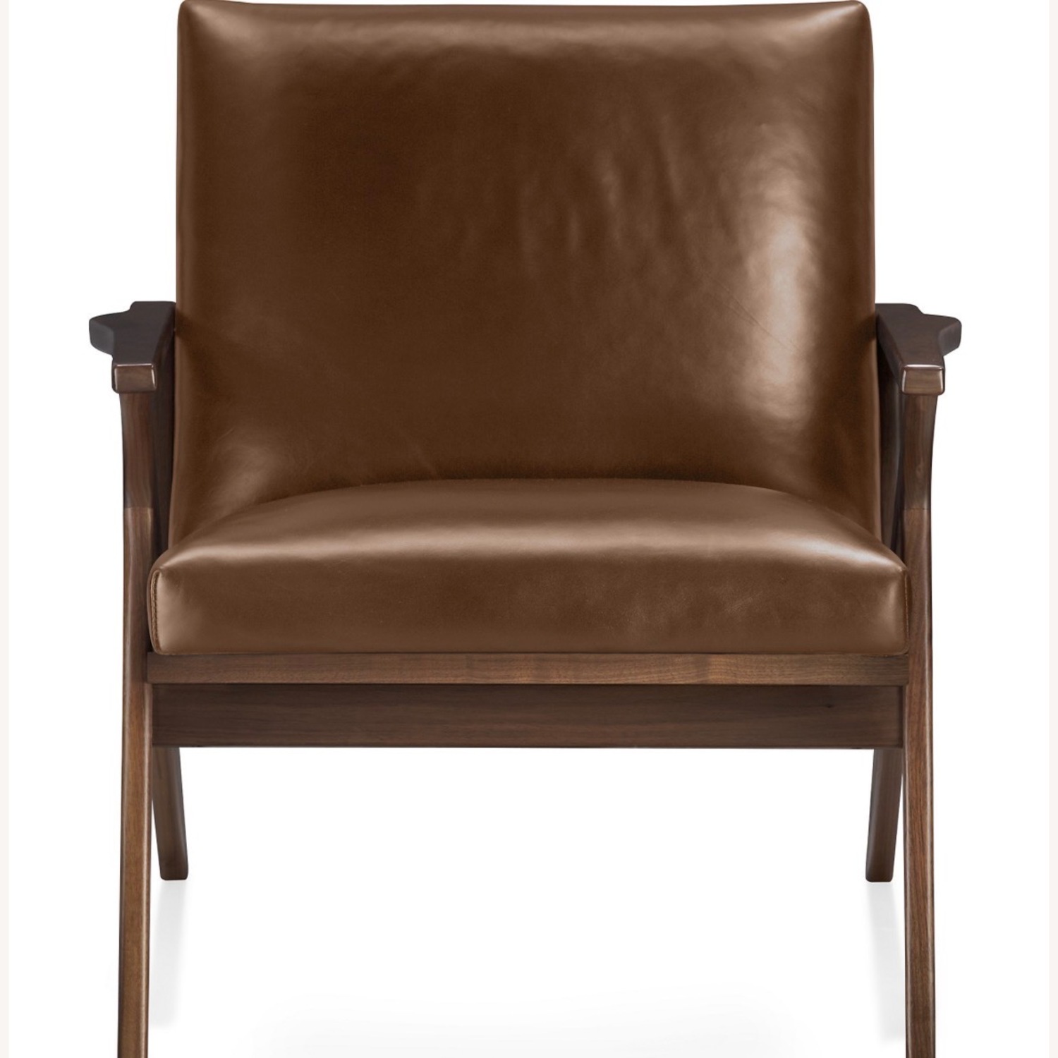 Set of Cavett Leather Chair Walnut - image-1