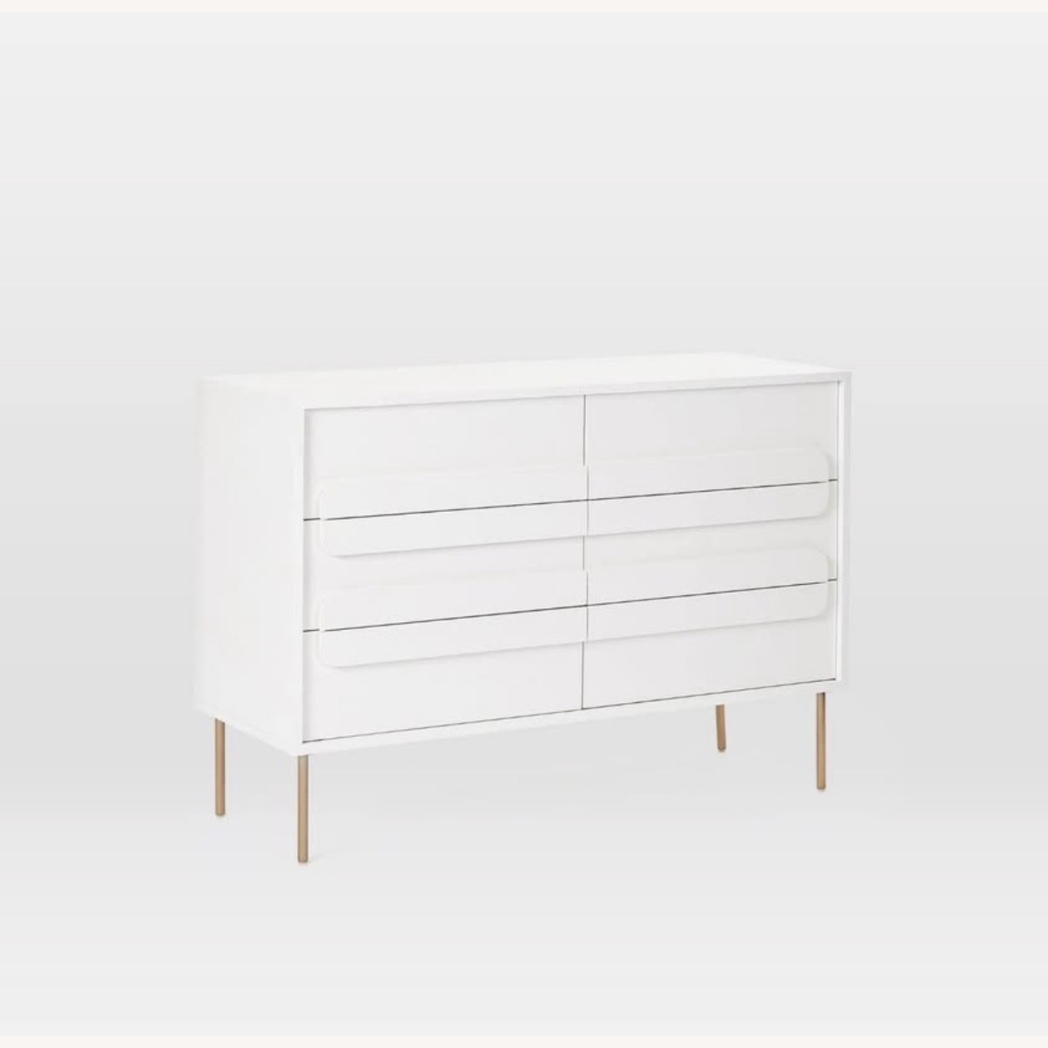 West Elm Gemini White Wood Dresser - image-3