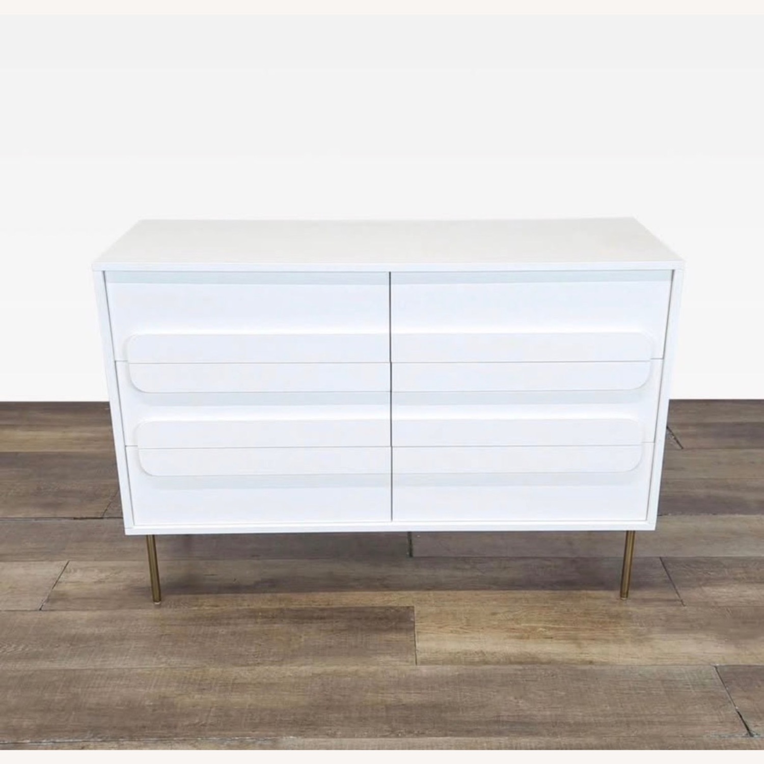 West Elm Gemini White Wood Dresser - image-1