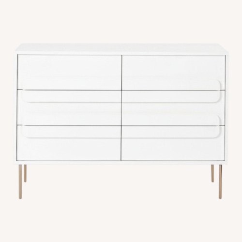 Used West Elm Gemini White Wood Dresser for sale on AptDeco