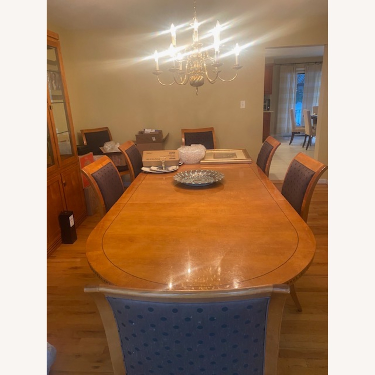 Light Brown Wood Dining Table - image-2